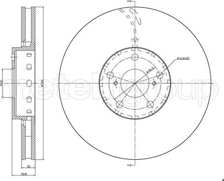 Metelli 23-1538C - Disque de frein cwaw.fr