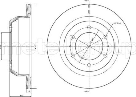 Metelli 23-1695C - Disque de frein cwaw.fr