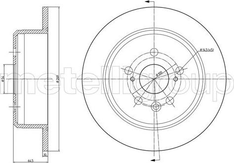 Metelli 23-1672C - Disque de frein cwaw.fr