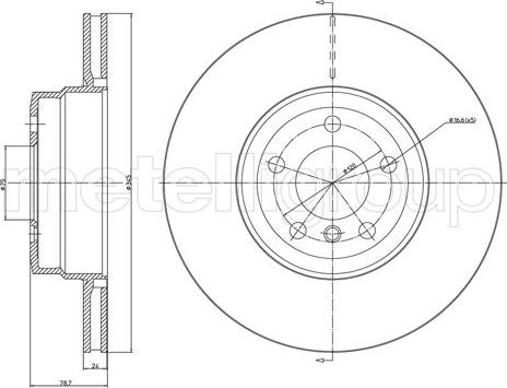 Metelli 23-1041C - Disque de frein cwaw.fr