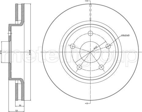 Metelli 23-1069C - Disque de frein cwaw.fr