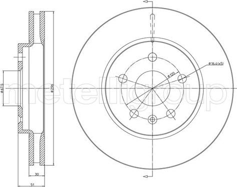 Metelli 23-1006C - Disque de frein cwaw.fr