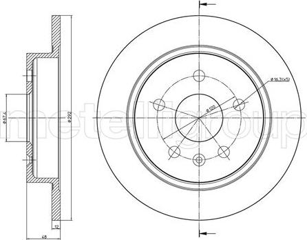 Metelli 23-1008C - Disque de frein cwaw.fr