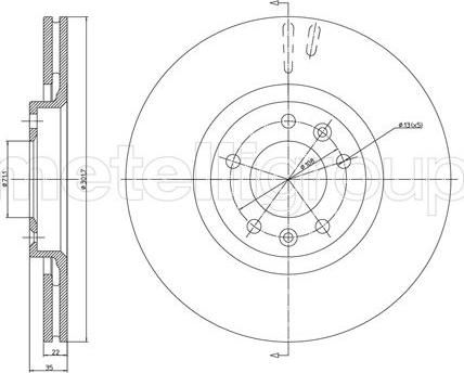 Metelli 23-1037C - Disque de frein cwaw.fr