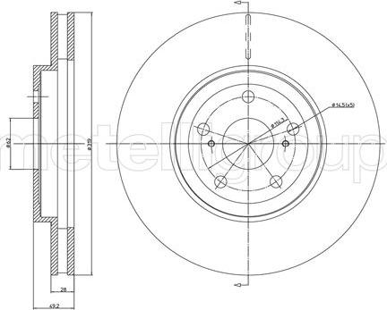 Metelli 23-1167C - Disque de frein cwaw.fr