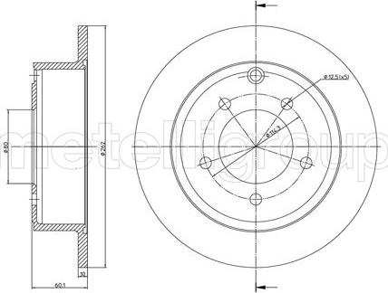 Metelli 23-1346C - Disque de frein cwaw.fr