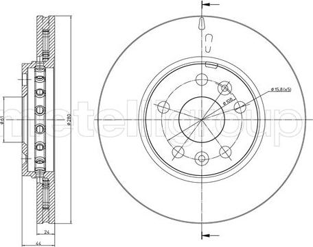 Metelli 23-1341C - Disque de frein cwaw.fr