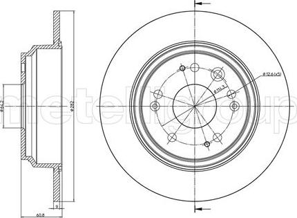 Metelli 23-1352C - Disque de frein cwaw.fr