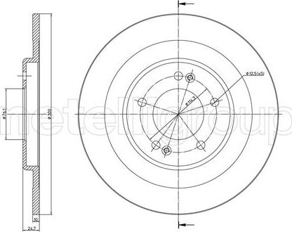 Metelli 23-1387C - Disque de frein cwaw.fr