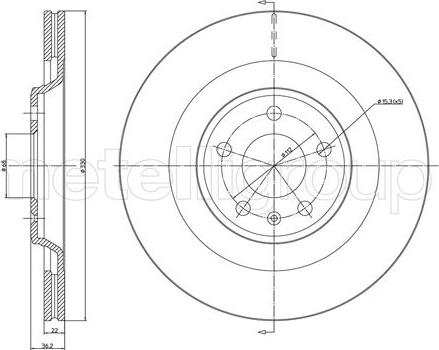 Metelli 23-1339C - Disque de frein cwaw.fr