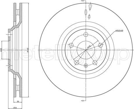 Metelli 23-1331C - Disque de frein cwaw.fr