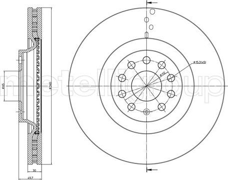 Metelli 23-1243C - Disque de frein cwaw.fr