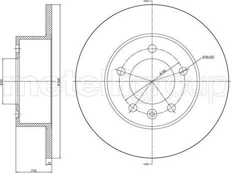 Metelli 23-1287C - Disque de frein cwaw.fr