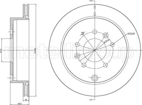 Metelli 23-1730C - Disque de frein cwaw.fr