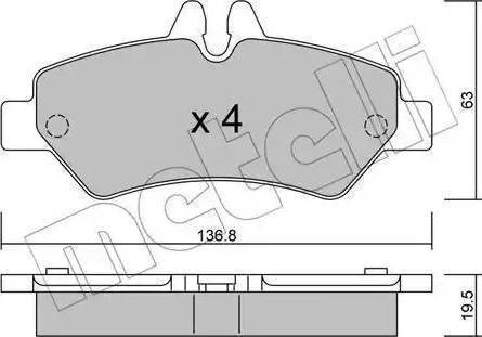 RIDER RD.3323.DB1697 - Kit de plaquettes de frein, frein à disque cwaw.fr