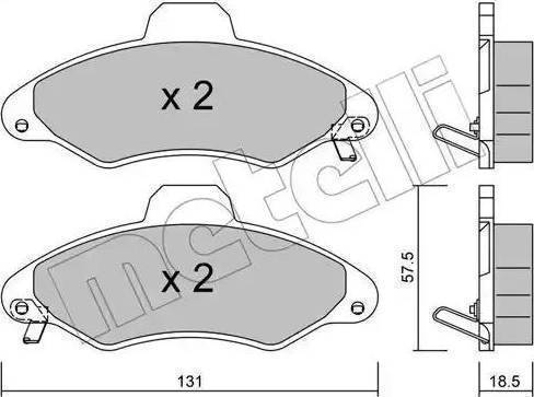 Remsa 33104 - Kit de plaquettes de frein, frein à disque cwaw.fr