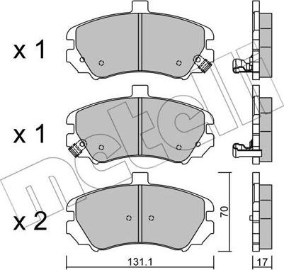 Valeo 670739 - Kit de plaquettes de frein, frein à disque cwaw.fr