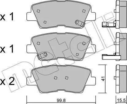 Mobis 583022EA31 - Kit de plaquettes de frein, frein à disque cwaw.fr