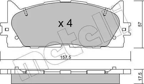 Remsa 1233.00 - Kit de plaquettes de frein, frein à disque cwaw.fr