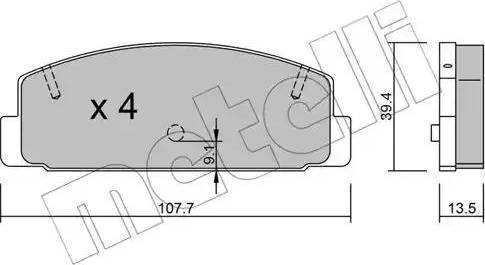 Remsa 17940 - Kit de plaquettes de frein, frein à disque cwaw.fr