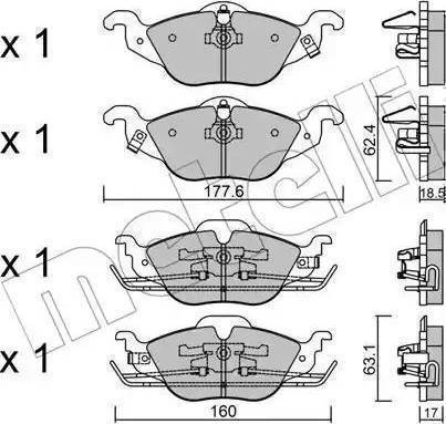 RIDER RD.3323.DB1351 - Kit de plaquettes de frein, frein à disque cwaw.fr