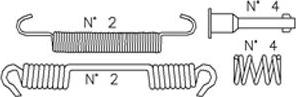 Metelli K373 - Kit d'accessoires, mâchoire de frein cwaw.fr