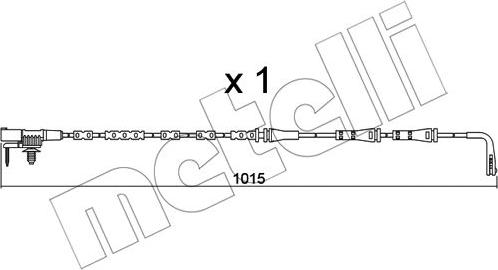 Metelli SU.357 - Contact d'avertissement, usure des plaquettes de frein cwaw.fr