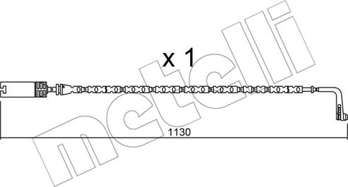 Metelli SU.300 - Contact d'avertissement, usure des plaquettes de frein cwaw.fr