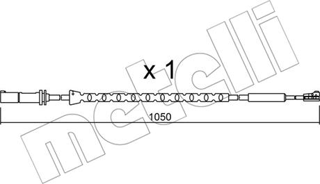 Metelli SU.310 - Contact d'avertissement, usure des plaquettes de frein cwaw.fr