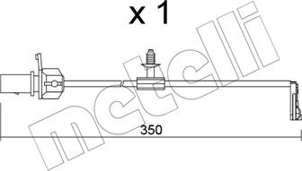 Metelli SU.380 - Contact d'avertissement, usure des plaquettes de frein cwaw.fr