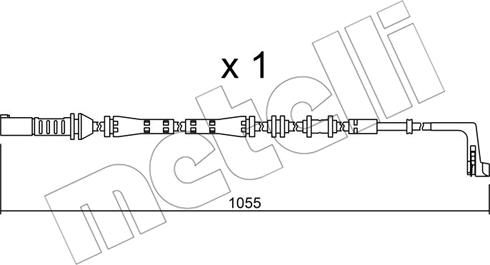 Metelli SU.283 - Contact d'avertissement, usure des plaquettes de frein cwaw.fr