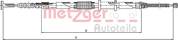 Metzger 461.11 - Tirette à câble, frein de stationnement cwaw.fr