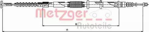 Metzger 461.13 - Tirette à câble, frein de stationnement cwaw.fr