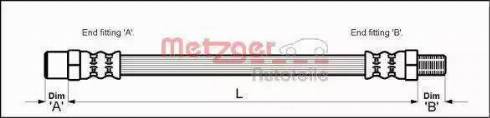 Metzger 4113252 - Flexible de frein cwaw.fr