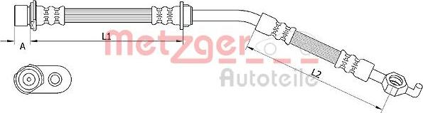 Metzger 4110967 - Flexible de frein cwaw.fr