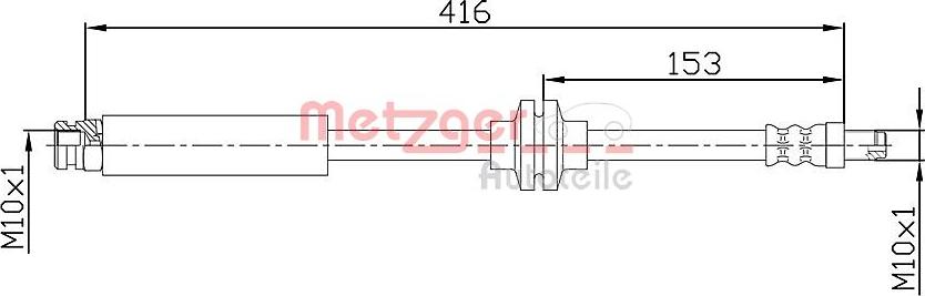 Metzger 4110475 - Flexible de frein cwaw.fr