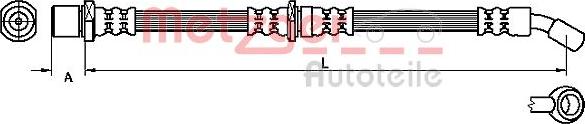 Metzger 4110506 - Flexible de frein cwaw.fr