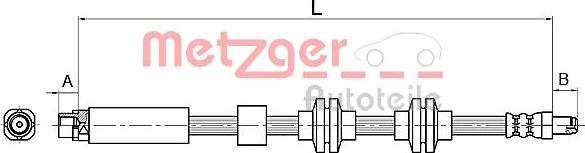 Metzger 4110143 - Flexible de frein cwaw.fr