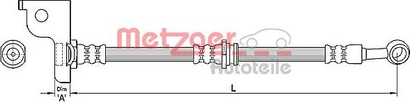 Metzger 4110139 - Flexible de frein cwaw.fr