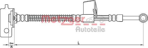 Metzger 4110136 - Flexible de frein cwaw.fr