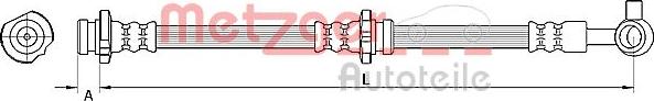 Metzger 4110847 - Flexible de frein cwaw.fr