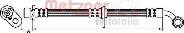 Metzger 4110299 - Flexible de frein cwaw.fr