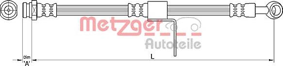 Metzger 4110219 - Flexible de frein cwaw.fr