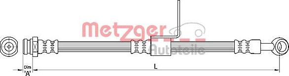 Metzger 4110218 - Flexible de frein cwaw.fr