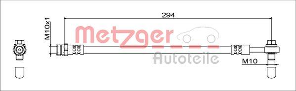 Metzger 4111538 - Flexible de frein cwaw.fr