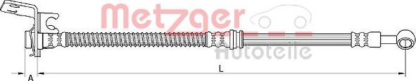 Metzger 4111048 - Flexible de frein cwaw.fr