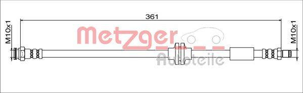 Metzger 4111779 - Flexible de frein cwaw.fr