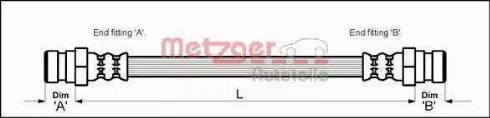 Metzger 4113281 - Flexible de frein cwaw.fr