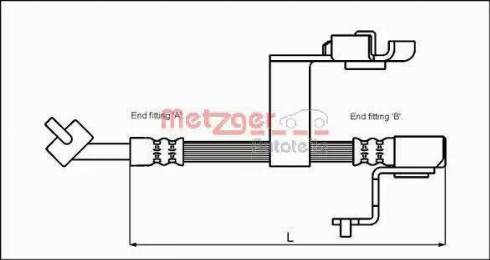 Metzger 4112510 - Flexible de frein cwaw.fr