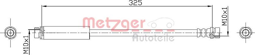 Metzger 4112320 - Flexible de frein cwaw.fr